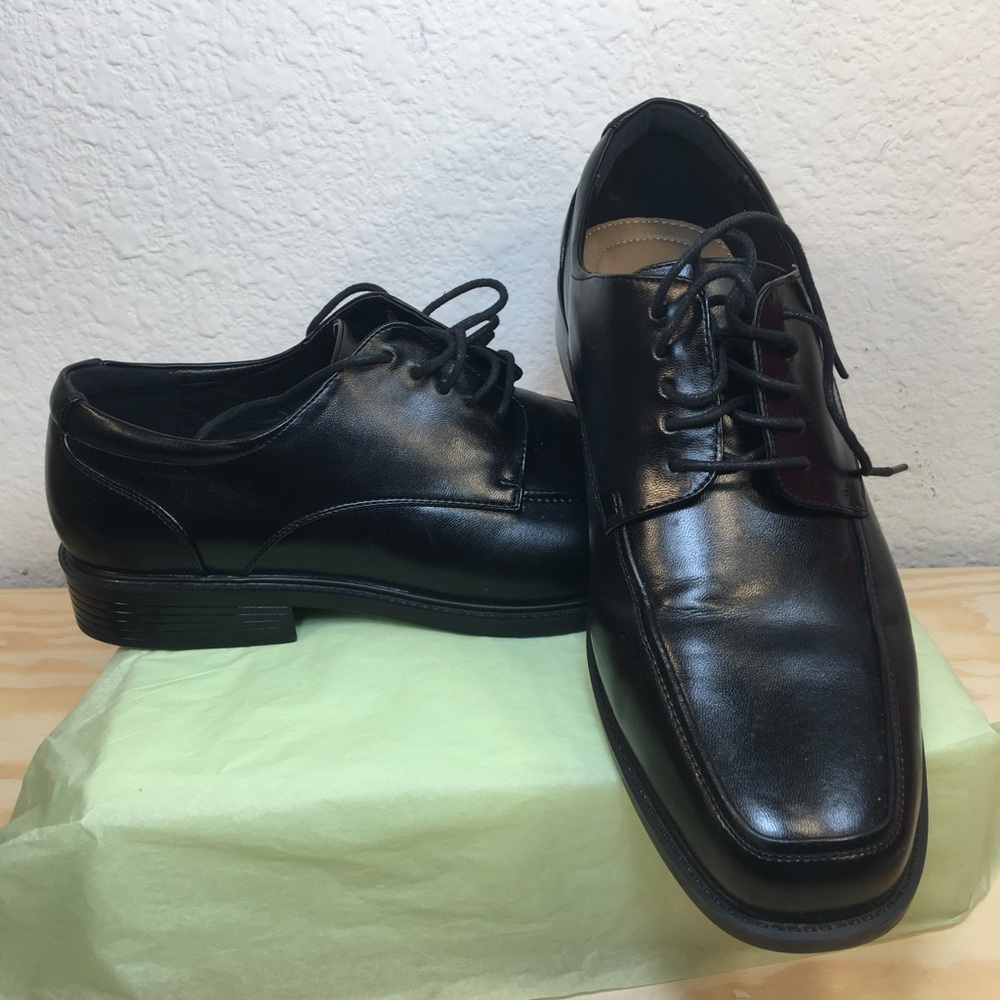 Croft and Barrow Mens Ortholite insoles Dress Shoe/ Oxfords  Black size 11W